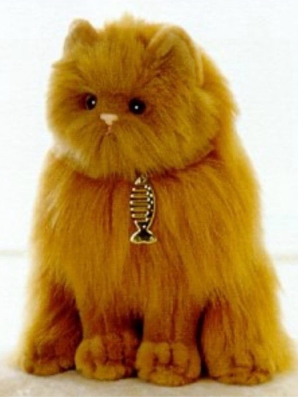 Vintage Aurora World Red Persian Cat Plush Stuffed Animal 11” Life Like
